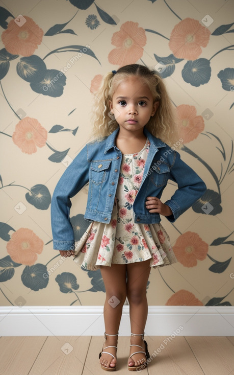 Dominican infant girl with  blonde hair