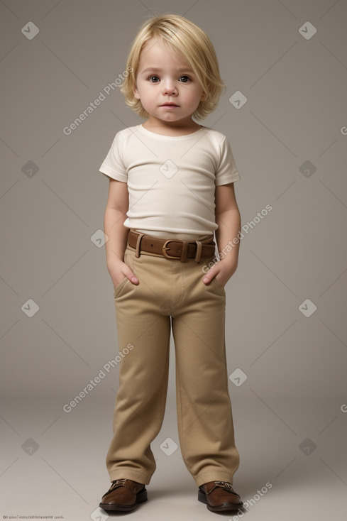 Uruguayan infant boy with  blonde hair