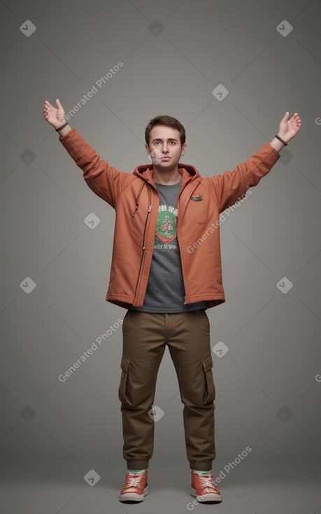 Irish adult male with  brown hair