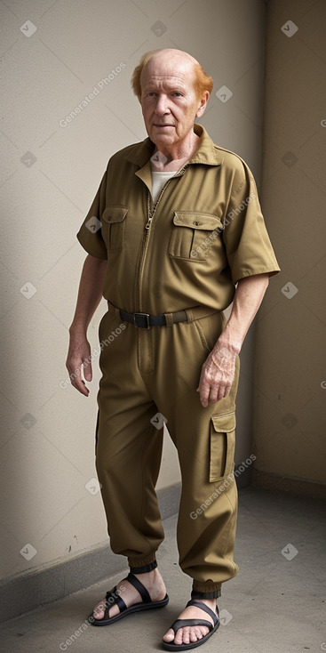 Spanish elderly male with  ginger hair