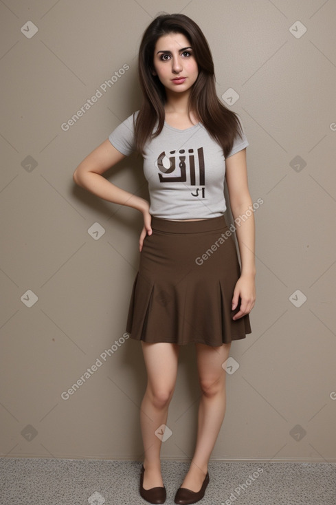 Iraqi adult female with  brown hair