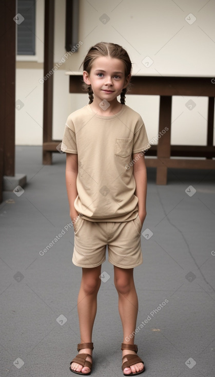 Belgian child boy with  brown hair