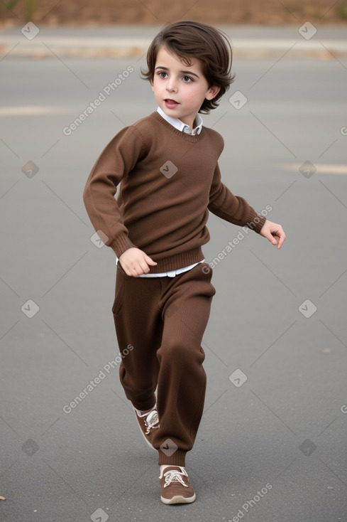 Syrian child boy with  brown hair