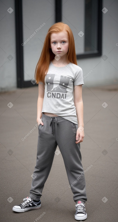 Canadian child girl with  ginger hair