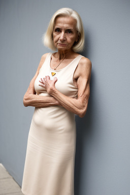 Elderly female with  blonde hair