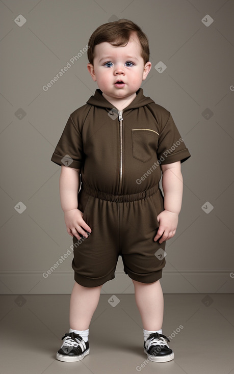 Irish infant boy with  brown hair