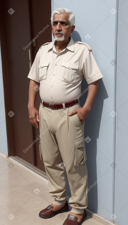 Bahraini elderly male with  white hair