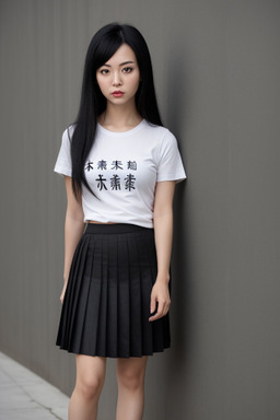 Chinese adult female with  black hair