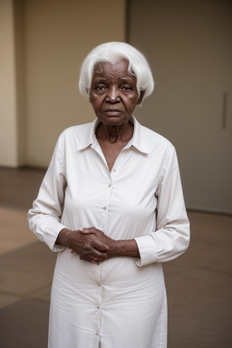 Sudanese elderly female with  white hair