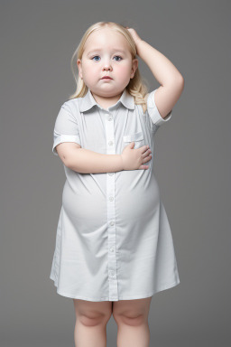 Polish infant girl with  blonde hair