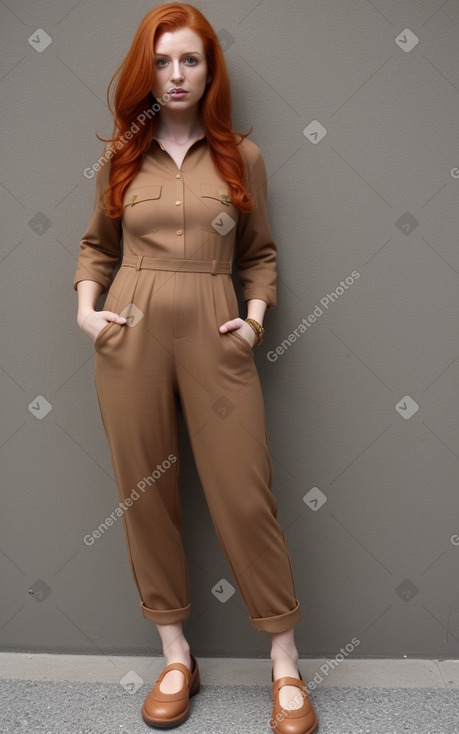 Arab adult female with  ginger hair