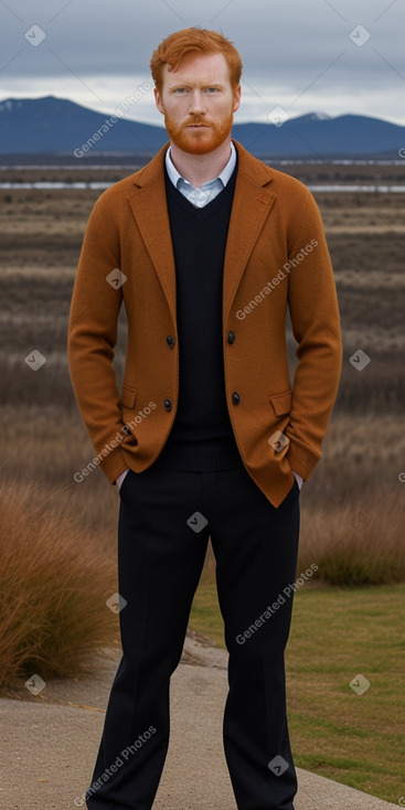 Spanish adult male with  ginger hair