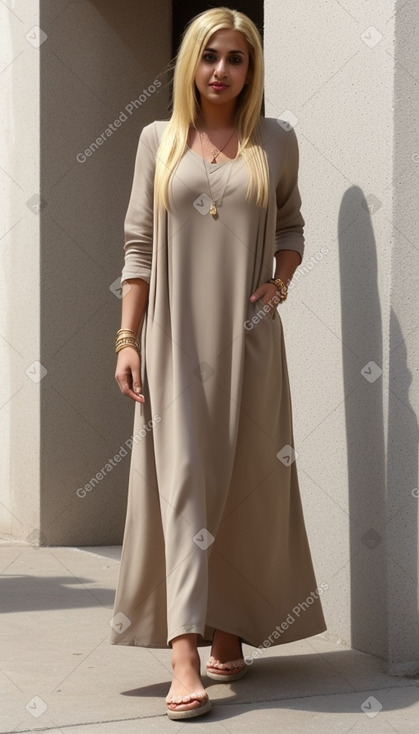 Arab adult female with  blonde hair