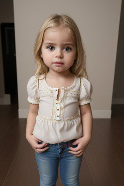 Portuguese infant girl with  blonde hair