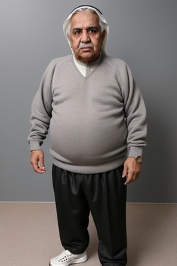 Qatari elderly male with  gray hair