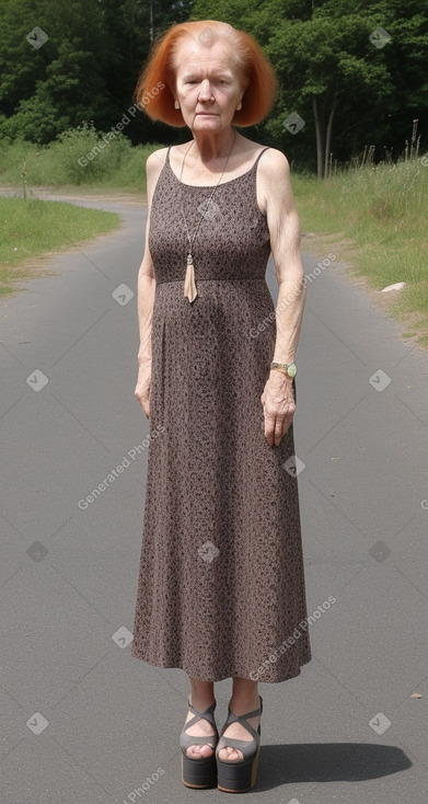 Swedish elderly female with  ginger hair