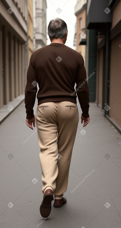 Hungarian middle-aged male with  brown hair