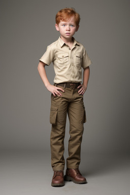 Bolivian child boy with  ginger hair