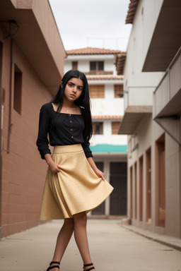 Colombian teenager girl with  black hair