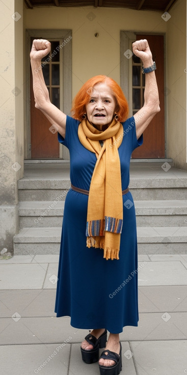 Guatemalan elderly female with  ginger hair