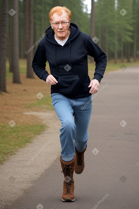 Finnish elderly male with  ginger hair