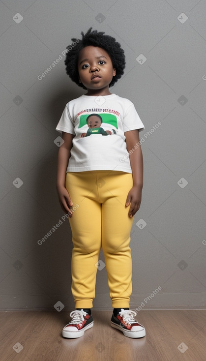 Nigerian infant girl with  black hair