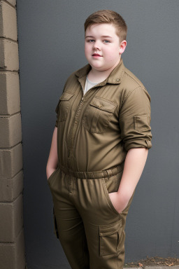 Irish teenager boy with  brown hair