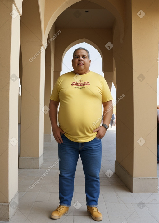 Tunisian middle-aged male with  blonde hair