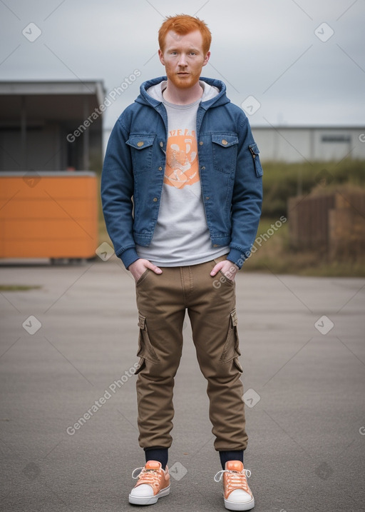 Adult male with  ginger hair