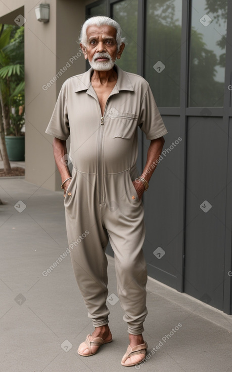 Sri lankan elderly male with  gray hair