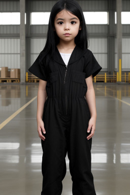 Japanese child female with  black hair