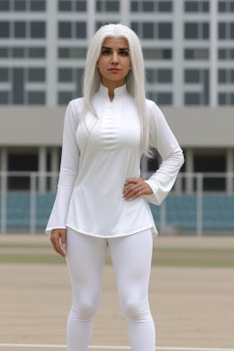 Saudi arabian adult female with  white hair