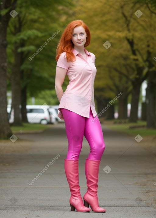 Irish adult female with  ginger hair