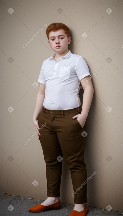 Georgian teenager boy with  ginger hair