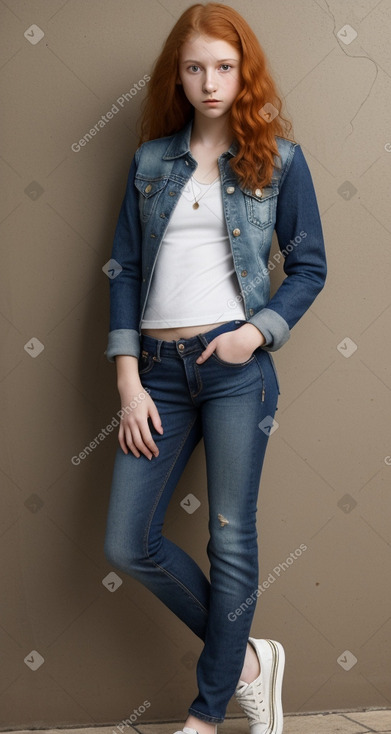 Israeli teenager girl with  ginger hair