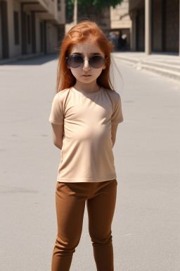 Azerbaijani infant girl with  ginger hair