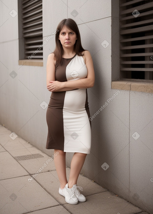 Paraguayan adult female with  brown hair