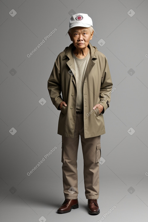 Indonesian elderly male with  blonde hair