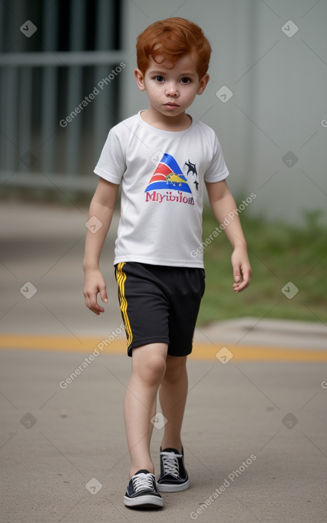 Venezuelan infant boy with  ginger hair