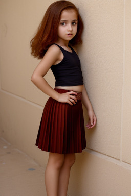 Moroccan child girl with  ginger hair