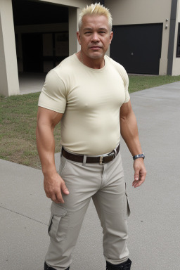 Panamanian middle-aged male with  blonde hair