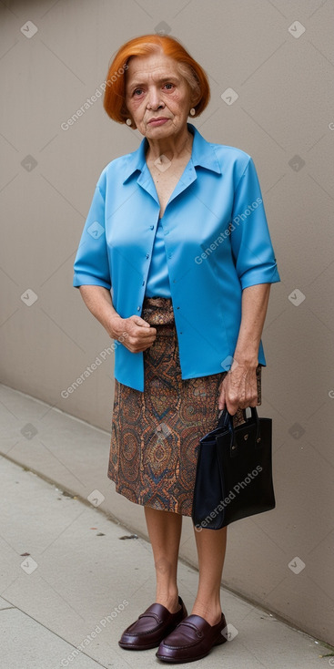 Guatemalan elderly female with  ginger hair