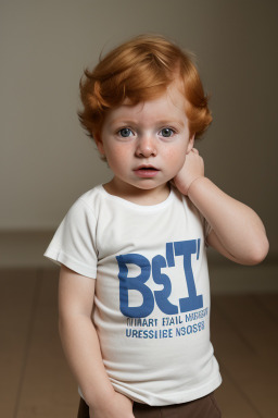 Uruguayan infant boy with  ginger hair