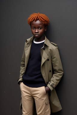 Ugandan teenager boy with  ginger hair