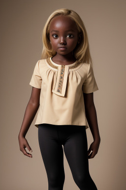 Sudanese child female with  blonde hair