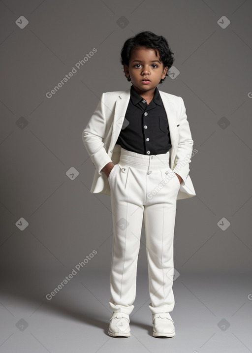 African american child boy with  black hair