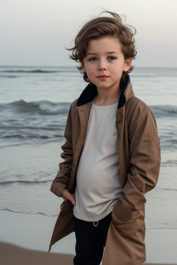 Belgian infant boy with  brown hair