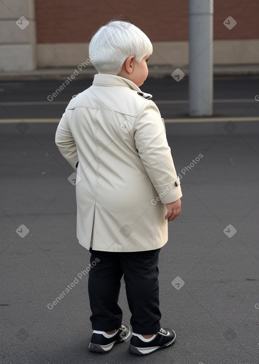 Paraguayan child boy with  white hair