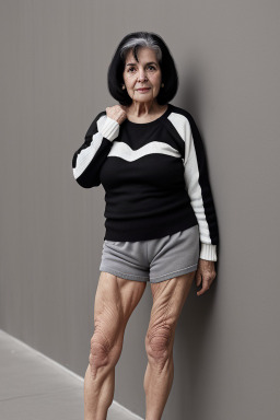 Argentine elderly female with  black hair