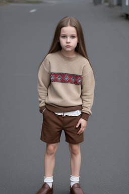 Norwegian child boy with  brown hair